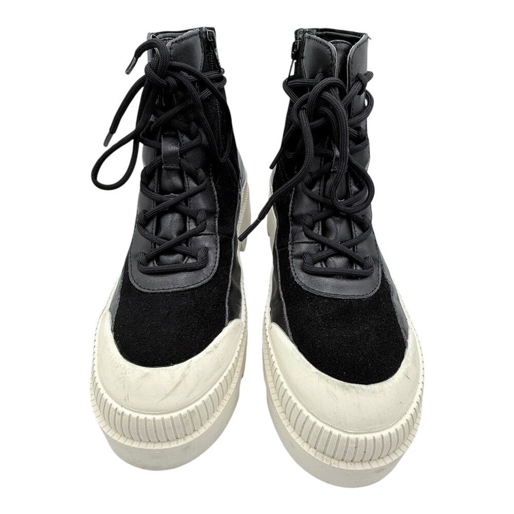 Giani Bini The Change Size 9 Wanderlust Leather/Suede Lug Boots. - Picture 6 of 8